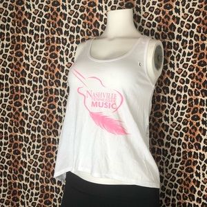 Kavio Girl White Tank Top Size L